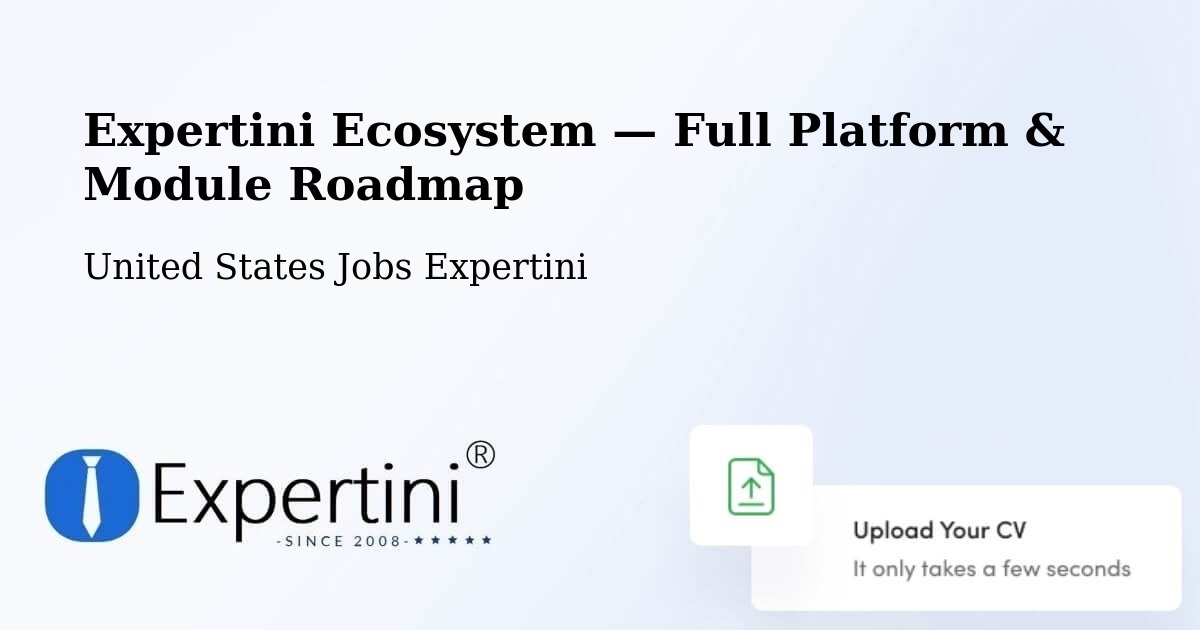 Expertini Ecosystem — Full Platform & Module Roadmap – Pawtucket